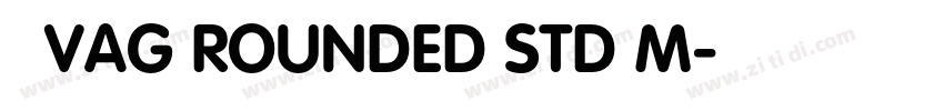 韩 VAG ROUNDED STD M字体转换